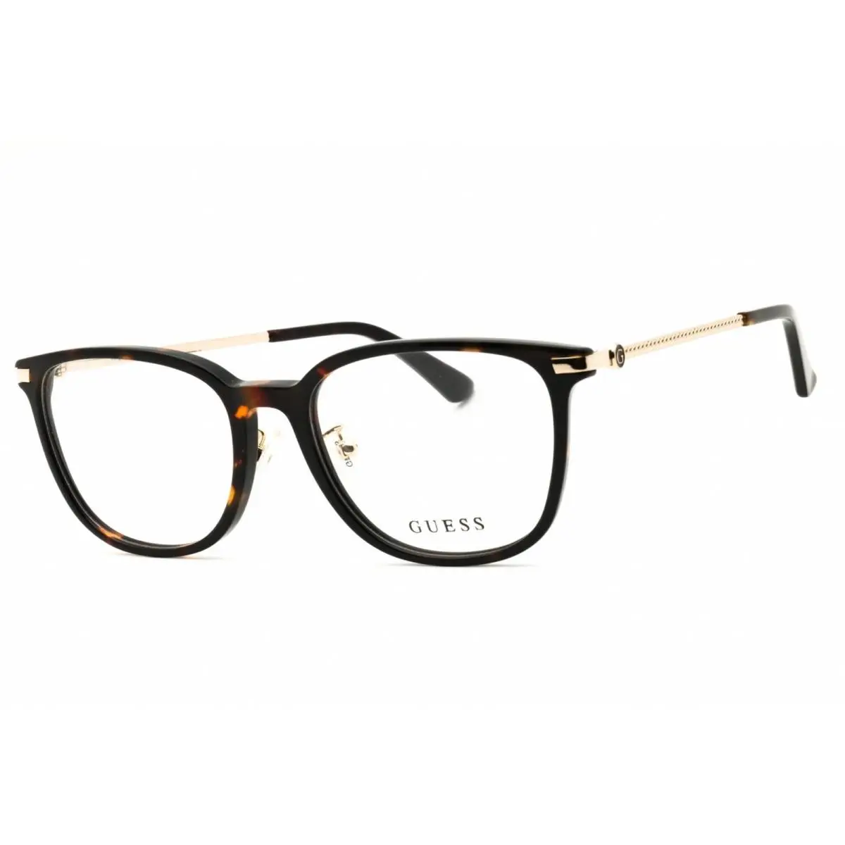 Guess Women`s Eyeglasses Dark Havana Acetate Round Full Rim Frame GU2918-D 052