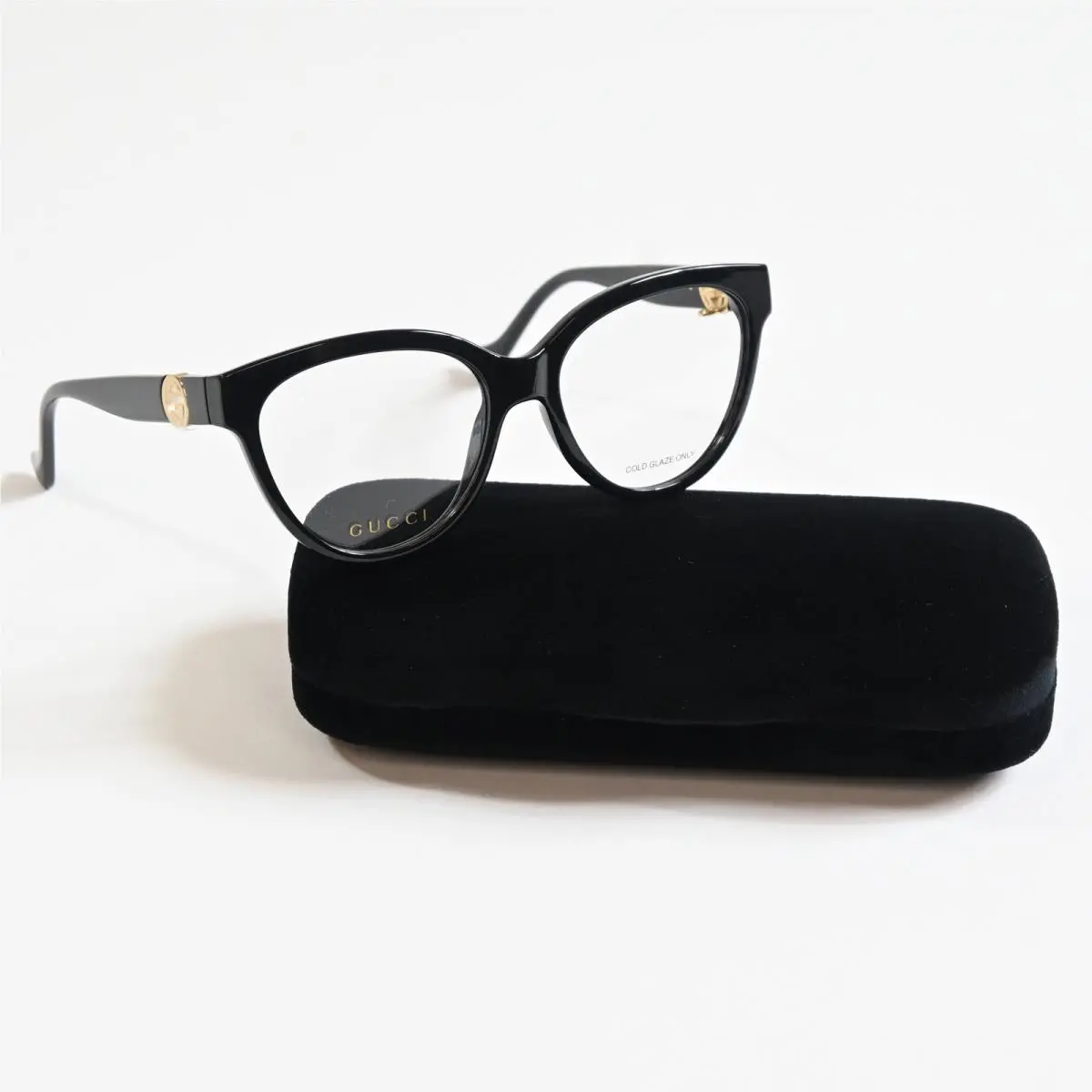 GG1024O 006 Mens Eyeglasses Black/gold 54mm by Gucci