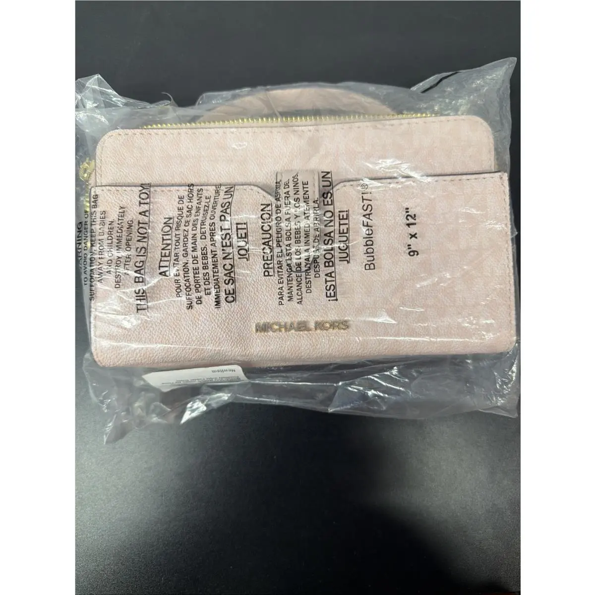 JS Item Medium Double Zip Phone Crossbody Light Powder Blush No Box by Michael Kors