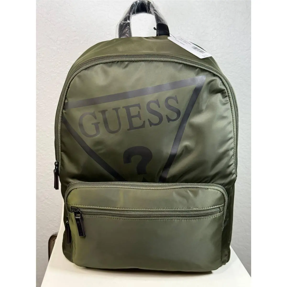Guess Pierre Backpack Large Forest Green Nylon Travel Casual Bag