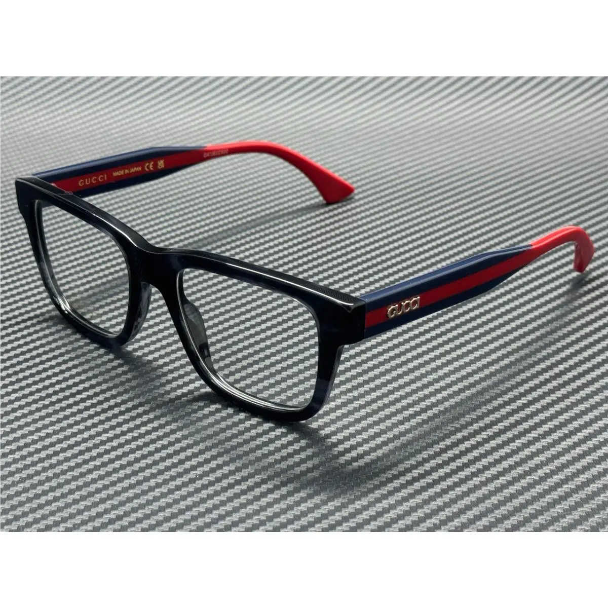 GG1870O 004 Havana Blue Men`s Medium 53 mm Eyeglasses by Gucci