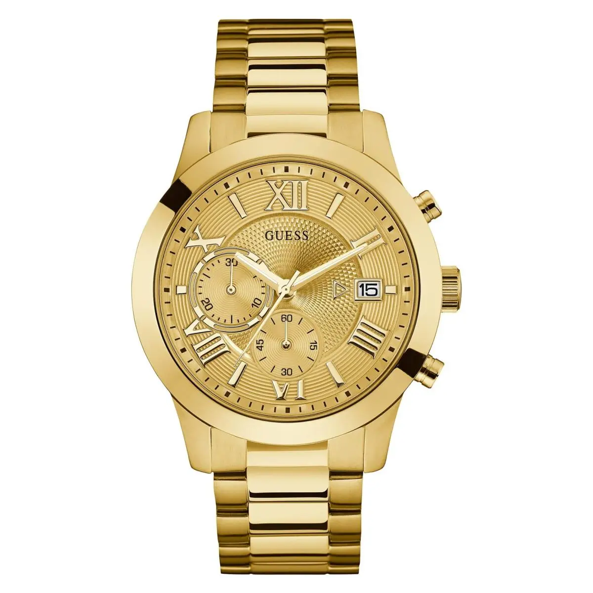 Guess Gold-tone Stainless Steel Chronograph Bracelet Watch NS Gold/gold/gold