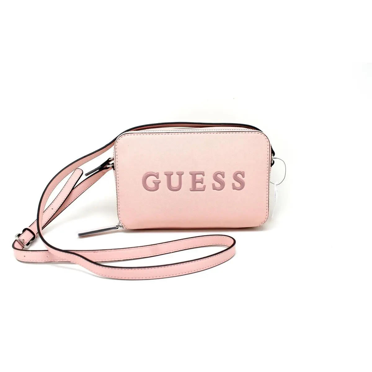 Guess Artemis Mini Crossbody Powder Bag with Adjustable Strap Zip Closure