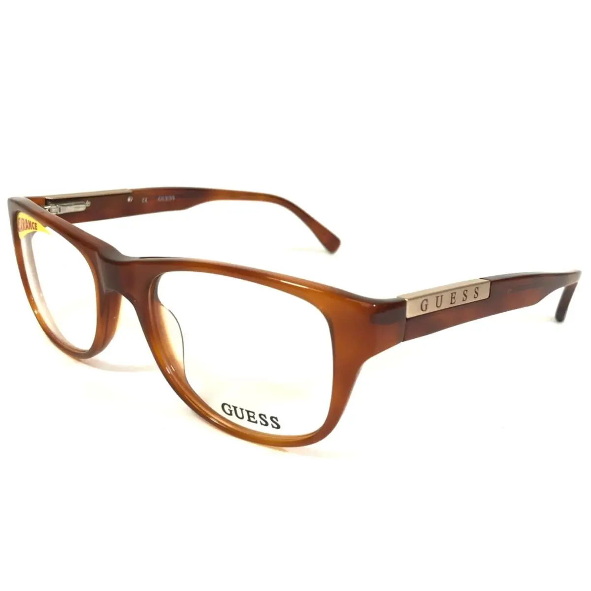 Guess Eyeglasses Frames GU 1737 Hny Brown Square Full Rim 50-18-140
