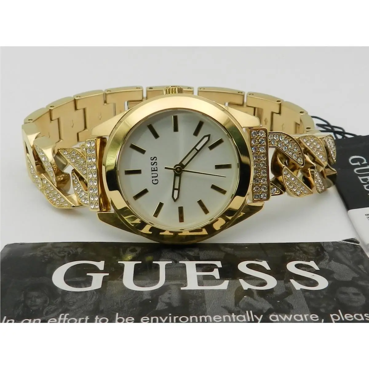 Women`s Analog Gold-tone Stainless Steel Watch 32mm by Guess