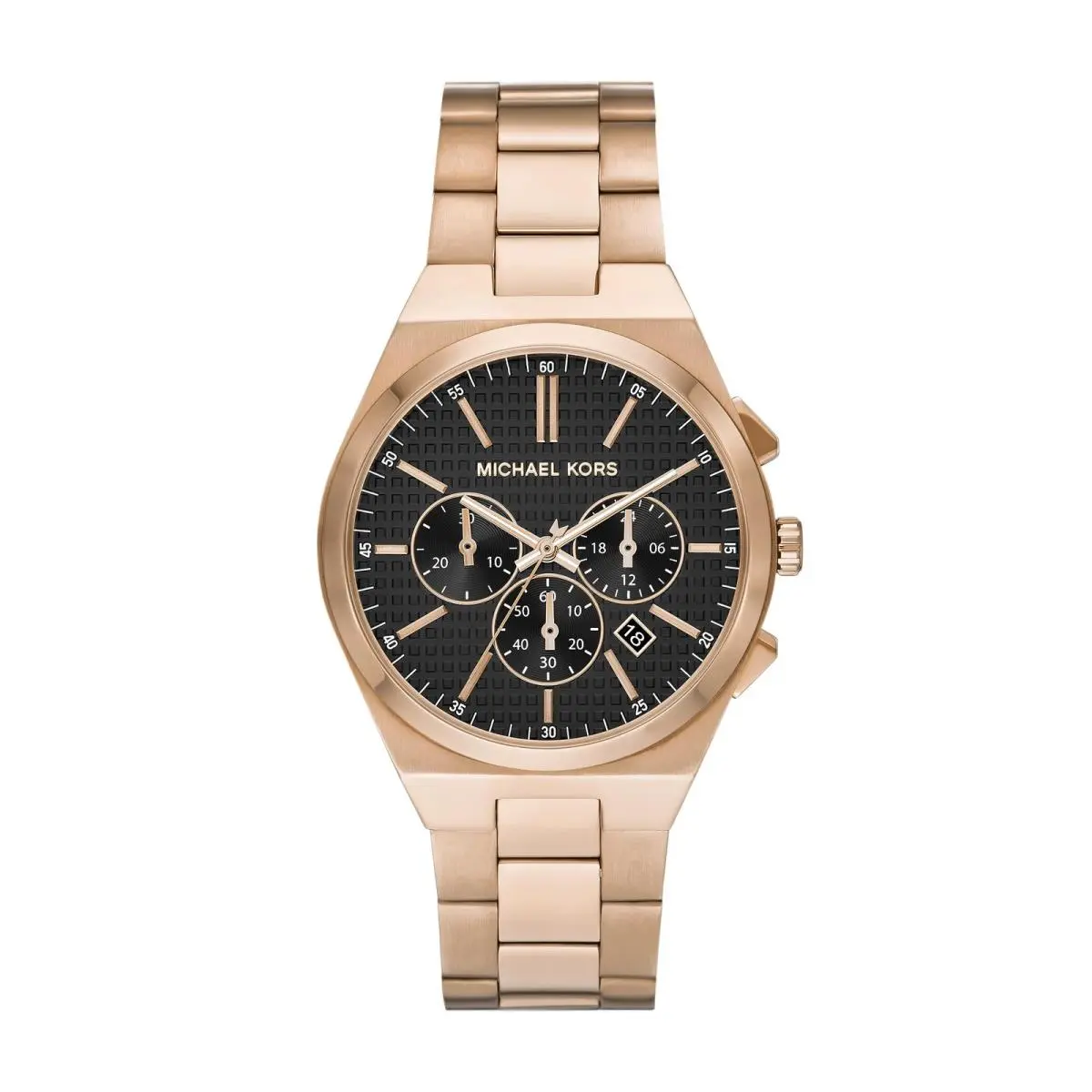 Lennox Chronograph Beige Gold-tone 41MM Gold/black by Michael Kors