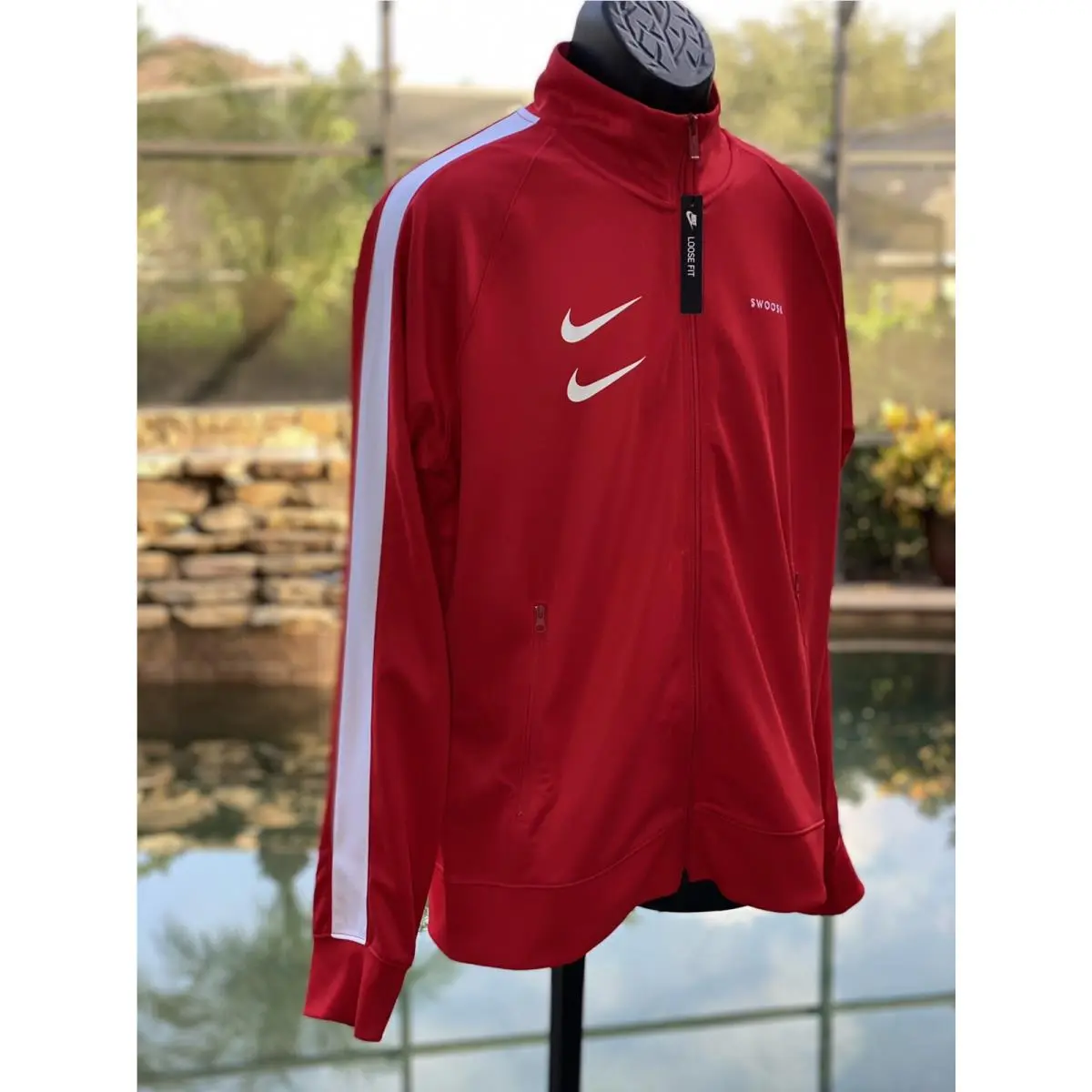 Nike clothing - Nike Poly-Knit - CJ4884657 - University Red/White 0