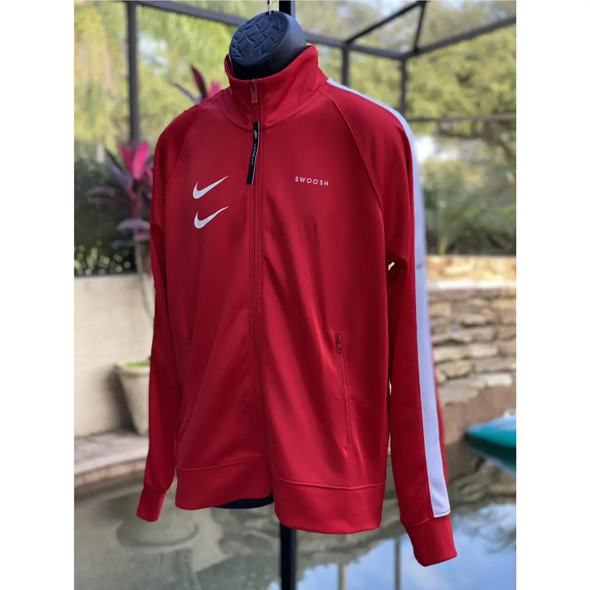 Nike clothing - Nike Poly-Knit - CJ4884657 - University Red/White 1