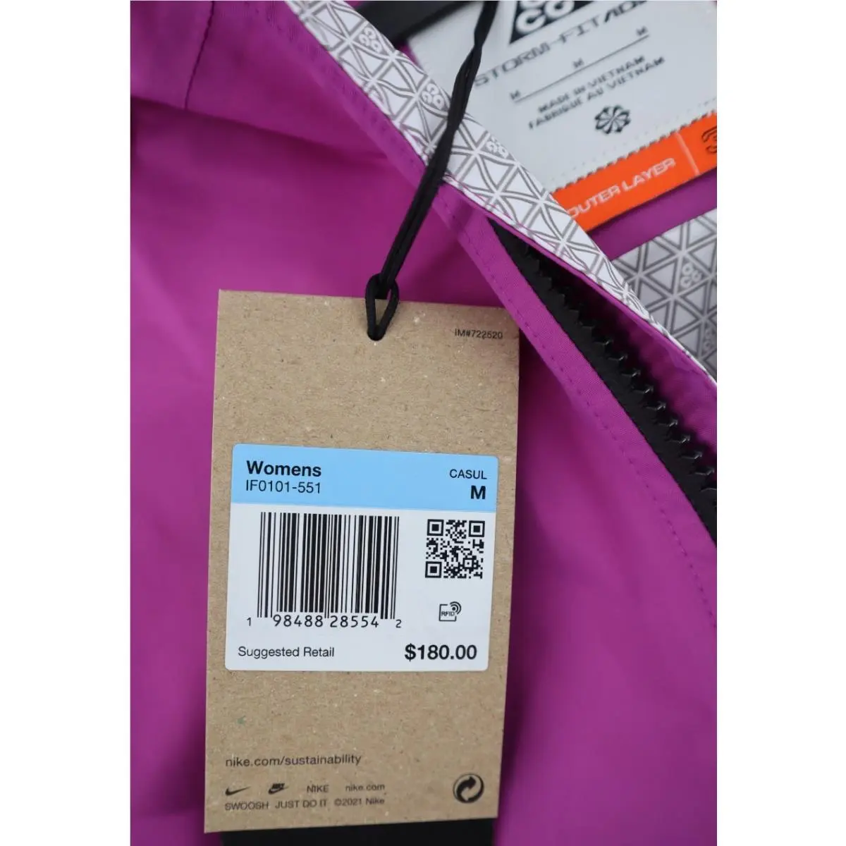 Nike clothing - Storm-Fit ADV Jacket - ADV Jacket - IF0101-551 - Purple (UPC: 198488285542) 16
