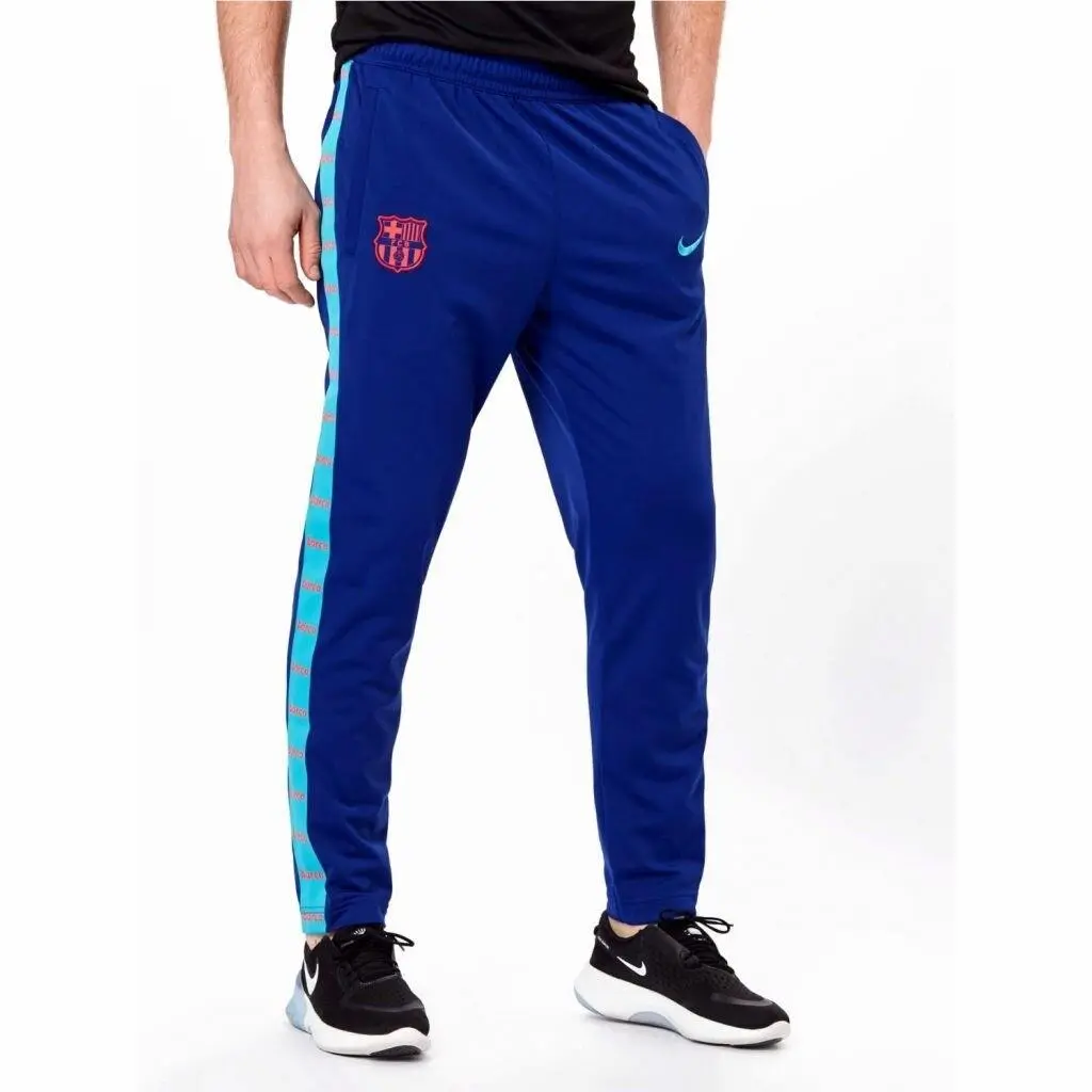 Vintage Rare Fcb Barcelona Nylon Soccer Pants Trackies Fleece Shiny S by Nike