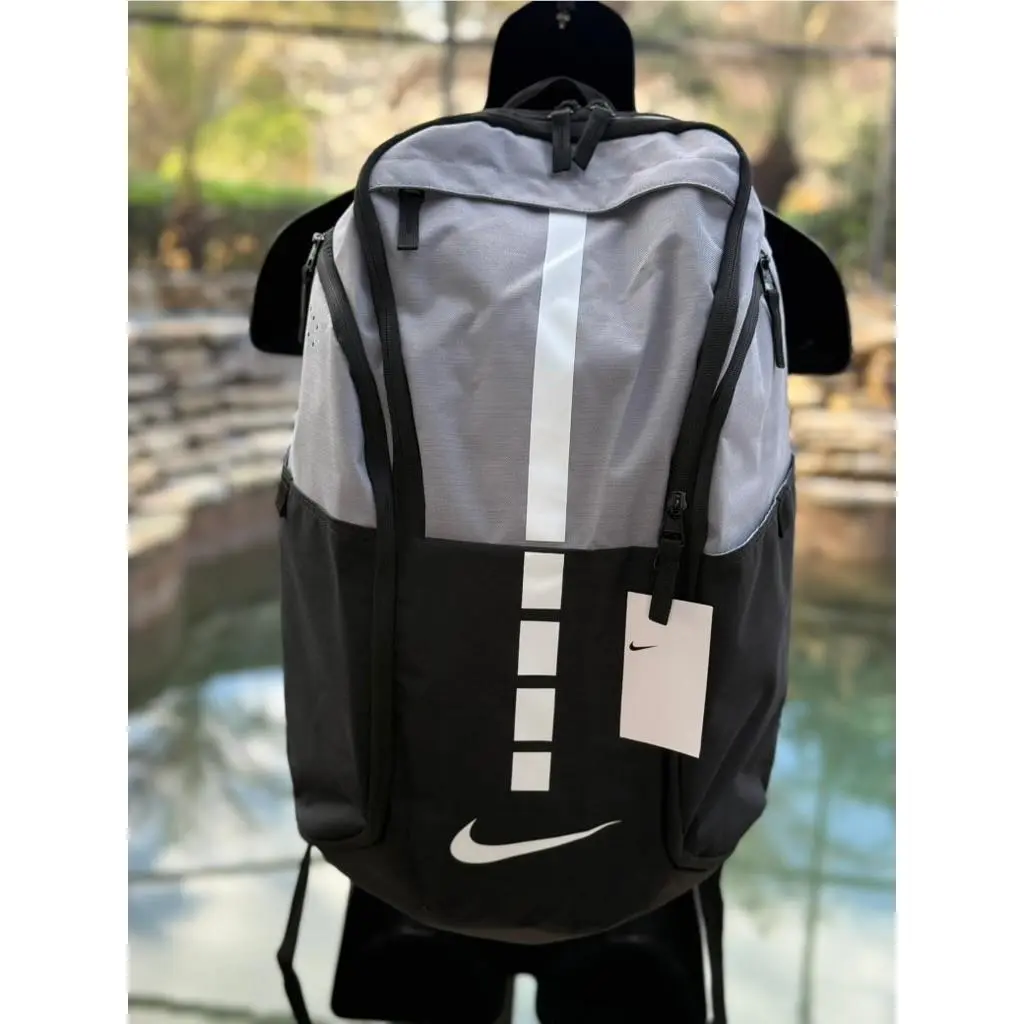 Hoops Elite Pro Basketball Backpack 32L Wolf Grey Black by Nike