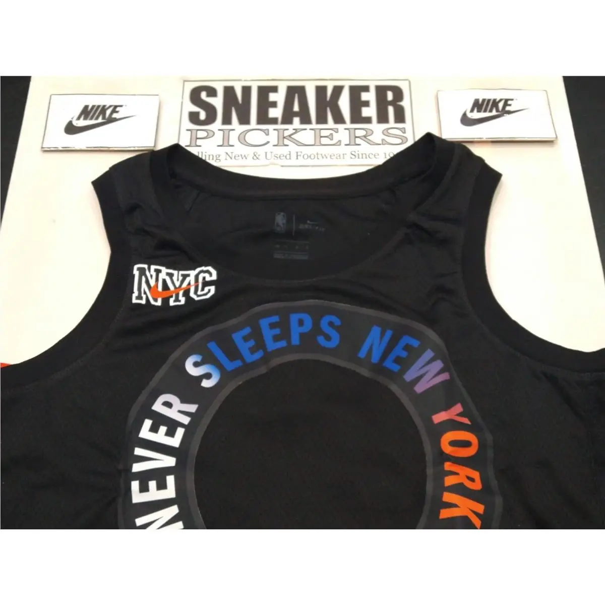 Nike clothing - Nike NBA City Edition Blank Jersey - Black (UPC: 194499887782) 0