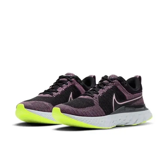 Nike Women`s Ready Infinity Run Flyknit 2 Purple/gray Sz 6 - Gray