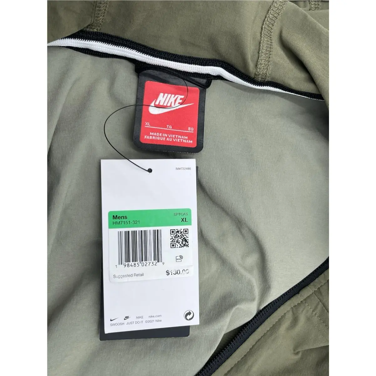 Nike clothing - Nike Tech - Tech - HM7151-321 - Light Army / Medium Olive / Black (UPC: 198485027329) 2