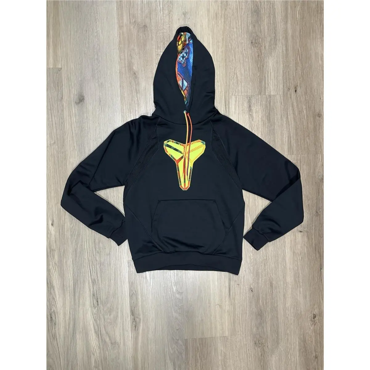 What The Kobe Therma-fit Pullover Hoodie Black/volt Style HJ4205-010 Small by Nike
