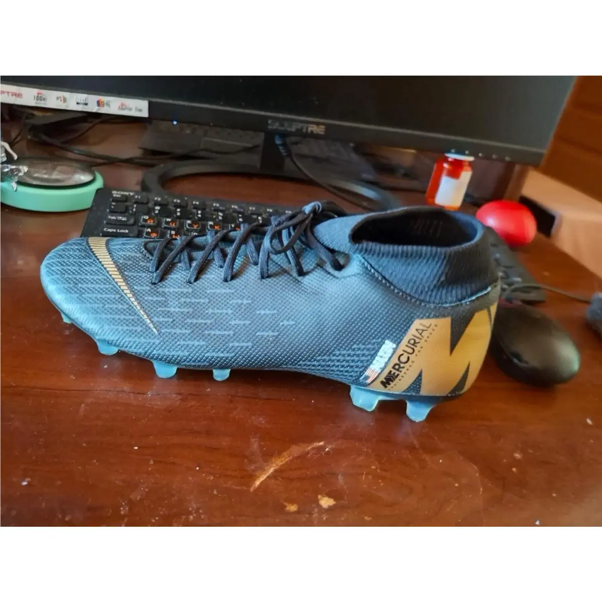 Nike shoes - Nike Mercurial - Mercurial - AH7363077 - Black Gold 0