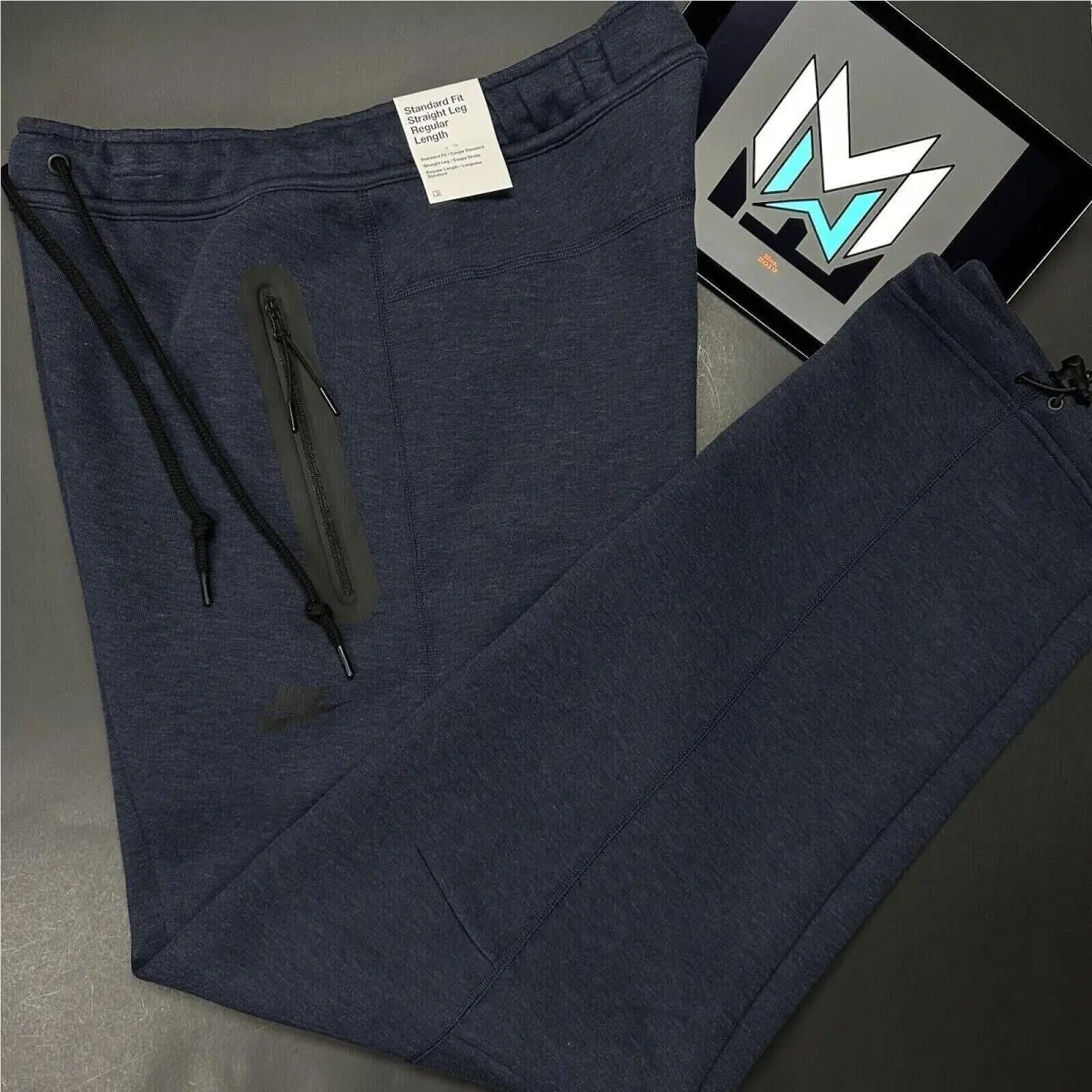 Nike Nsw Tech Fleece Open Hem Toggle Sweatpants Men`s Small Obsidian FB8012-473