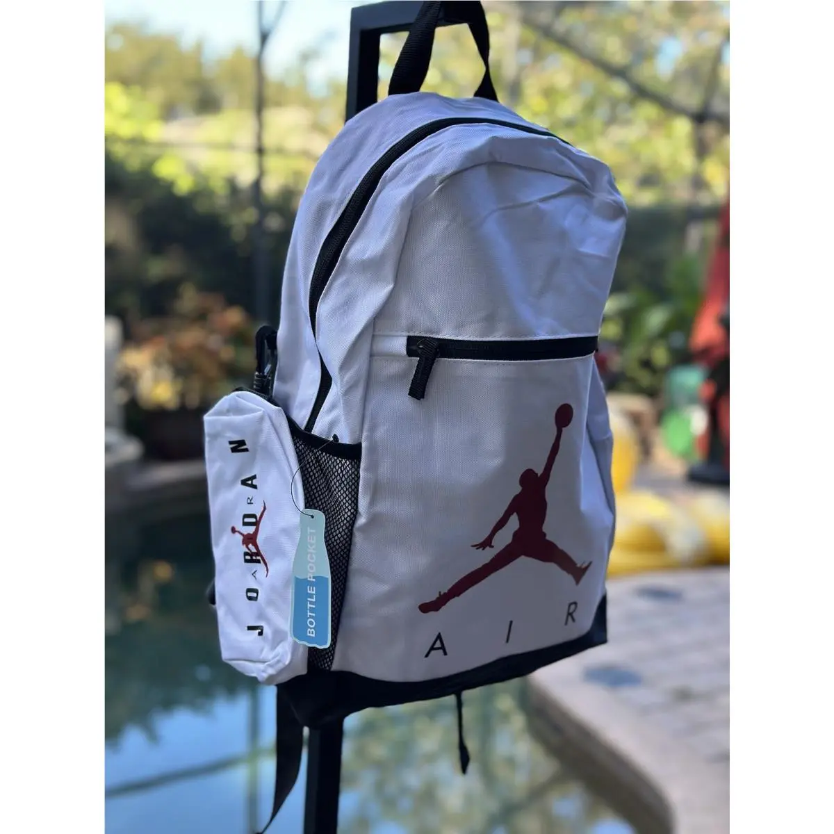 Jordan Backpack 9A0503-001 White Jumpman OS by Nike