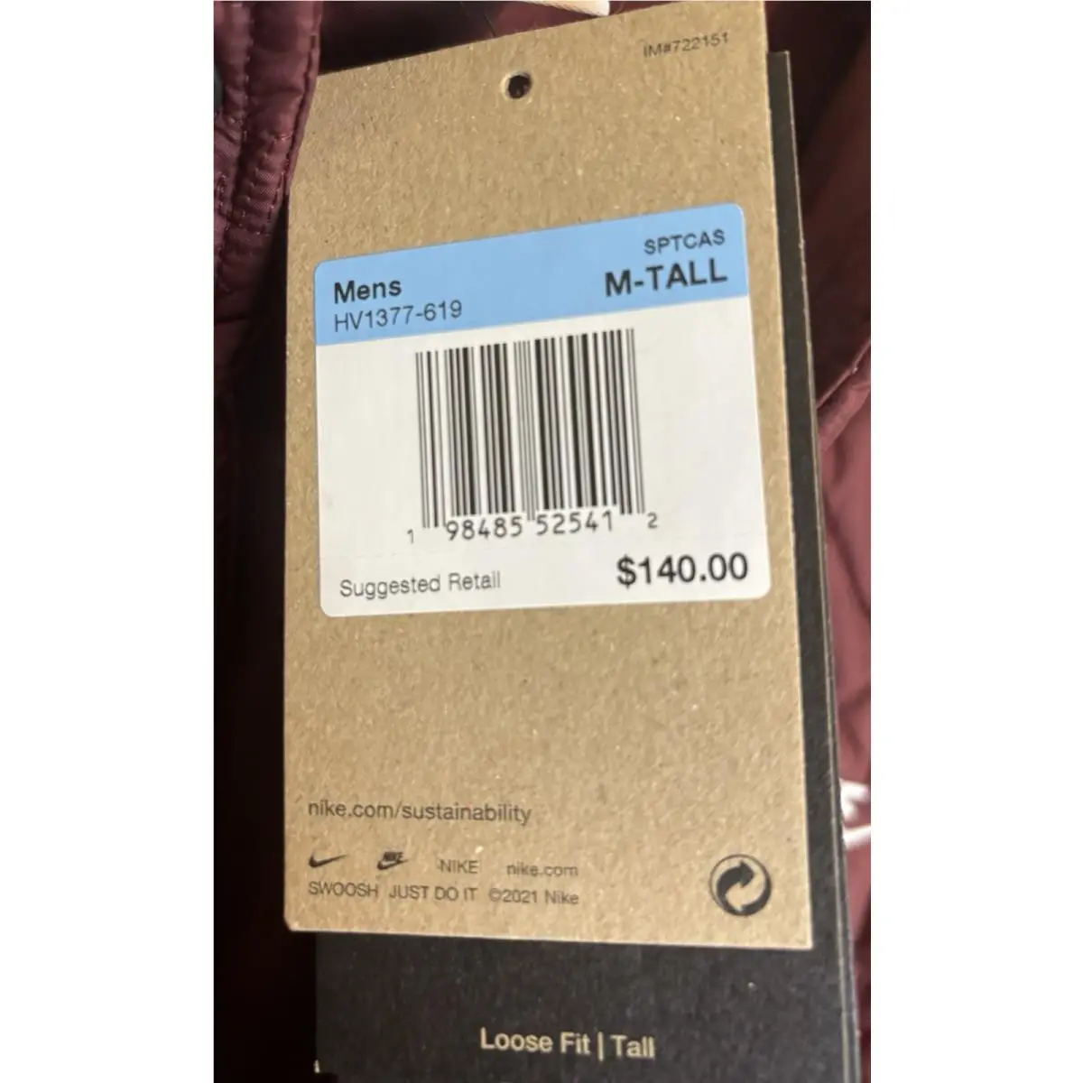 Nike clothing - Nike Therma Fit - Therma Fit - HV1377619 HV1377-619 - Red (UPC: 0198485525412) 3