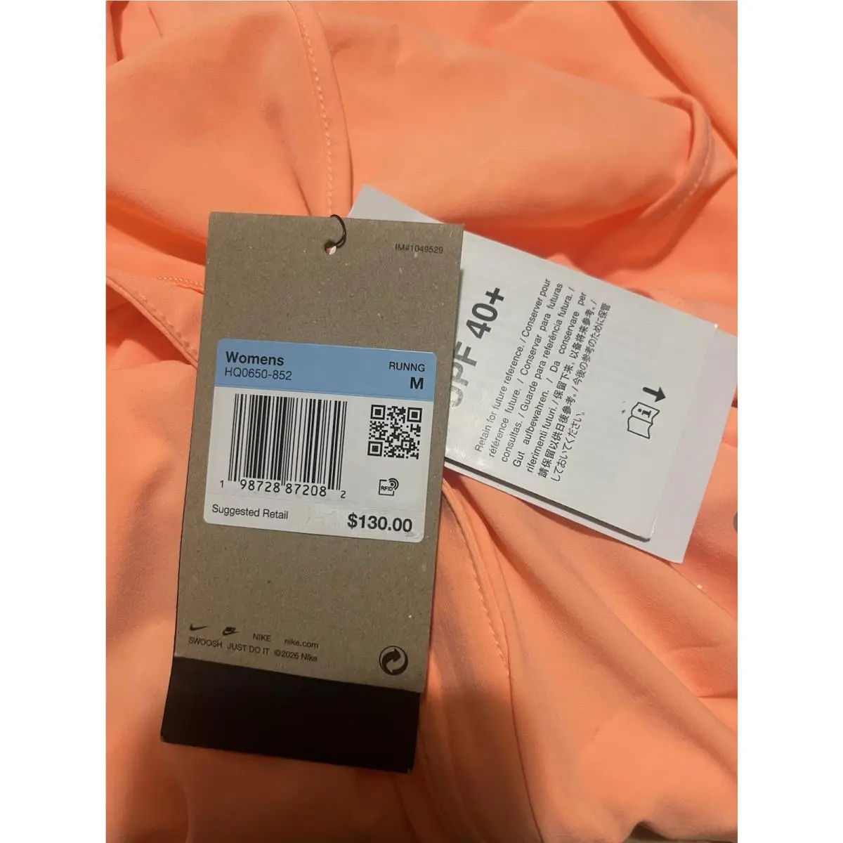 Nike clothing - Nike Air - Air - Orange Pulse Salmon (UPC: 0198728872082) 10