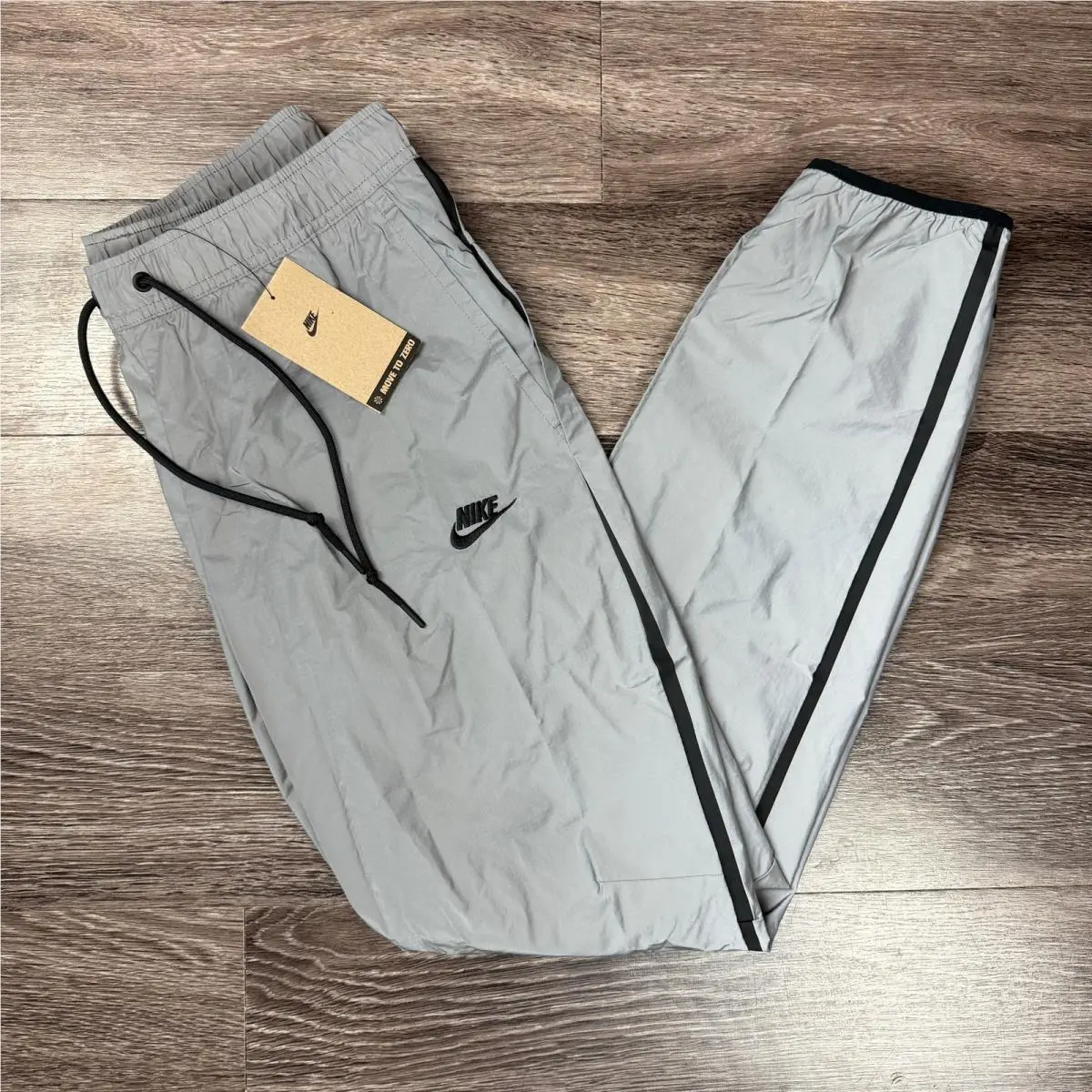 Nike Tech Woven Flash Pants Men`s Medium Reflect 3M Silver Black FZ7587-035