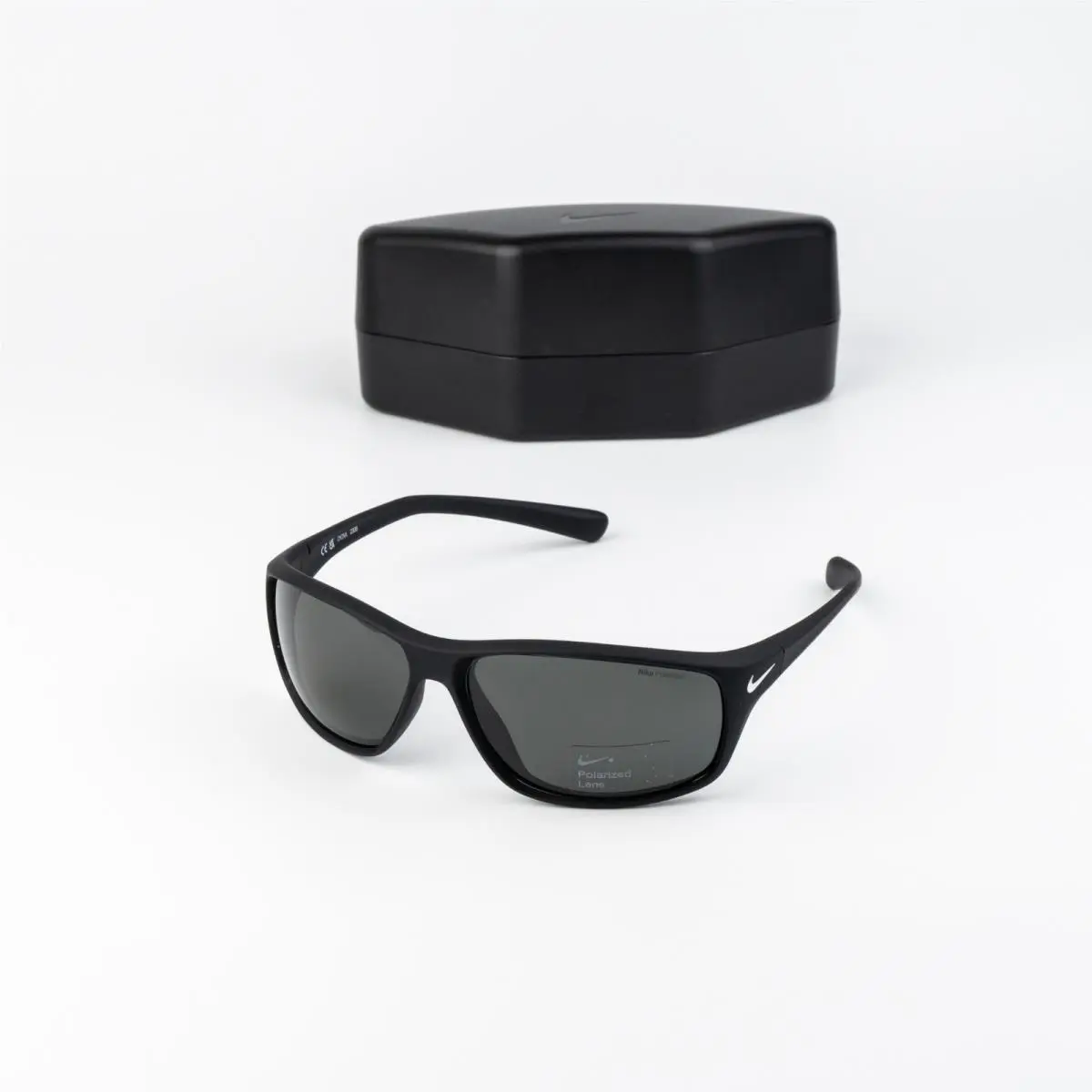 Nike Men Sunglasses Black Grey Polarized Wraparound Adrenaline P FQ4604 095