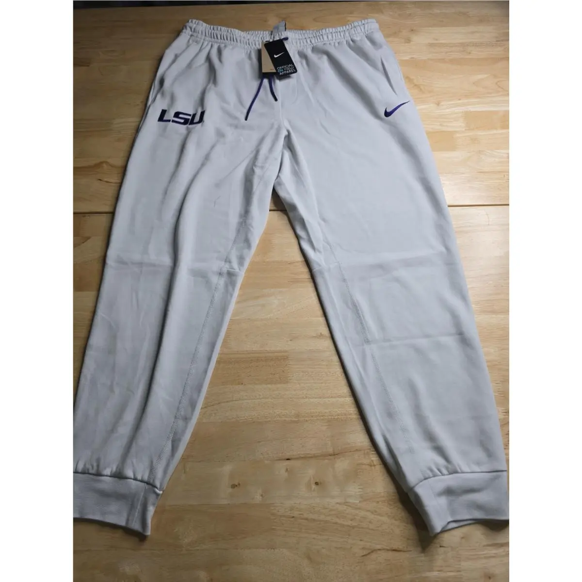Lsu Tigers Team Nike Sweatpants Lt. Grey Pockets Mens XL IH9918-025