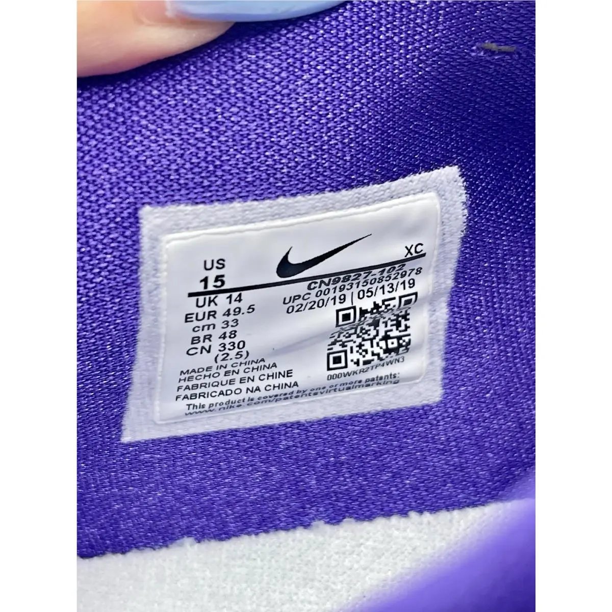 Nike shoes - Nike Kyrie 2 TB Promo - CN9827-102 - White/Purple (UPC: 00193150852978) 10