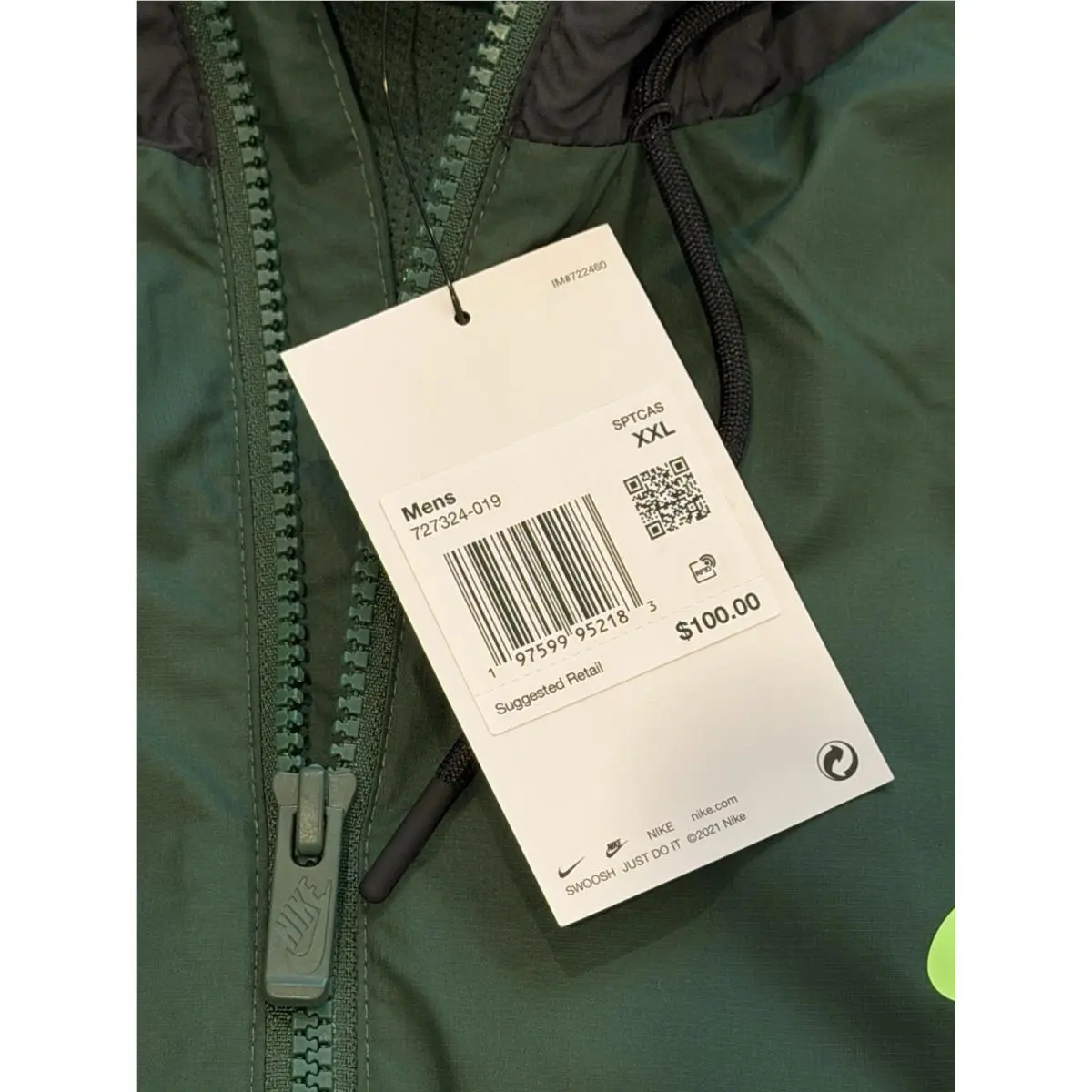 Nike clothing - 727324019 - 727324019 - Green, Black (UPC: 0197599952183) 3