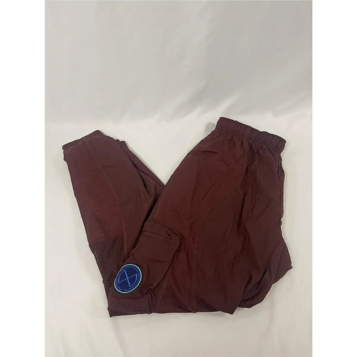 Nike Training Pants Maroon Side Cargo Zipper Pocket CU5001-624 Mens Size Small