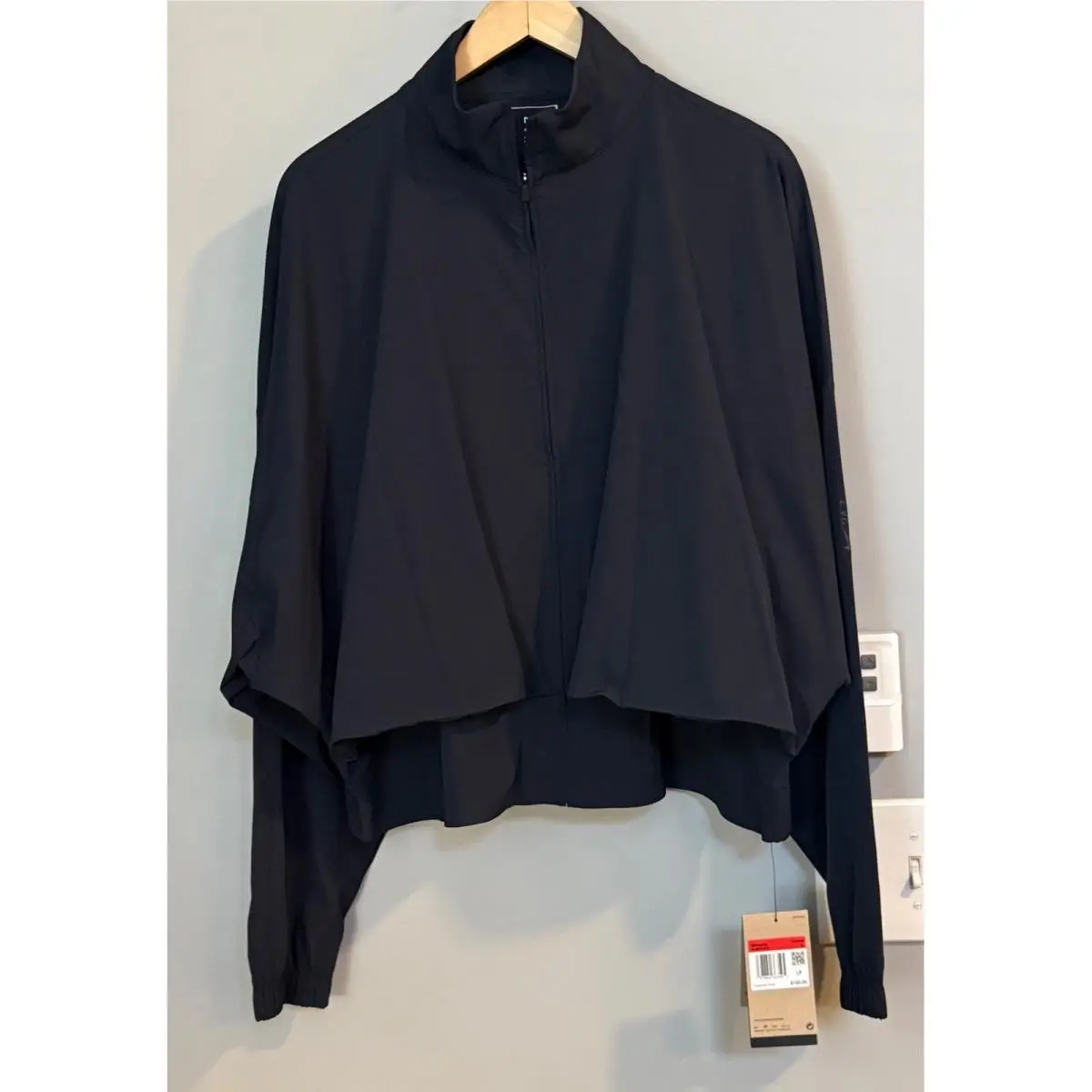 Nike Dri Fit Womens L Black 24/7 Perfect Stretch Oversized Fit Jacket