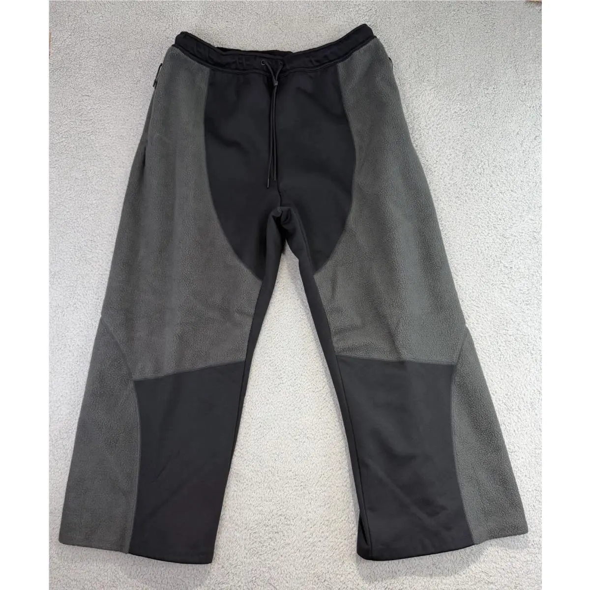 Nike Tech Boreas Knit Open-hem Pants Black Anthracite IB3365 010 Size XL
