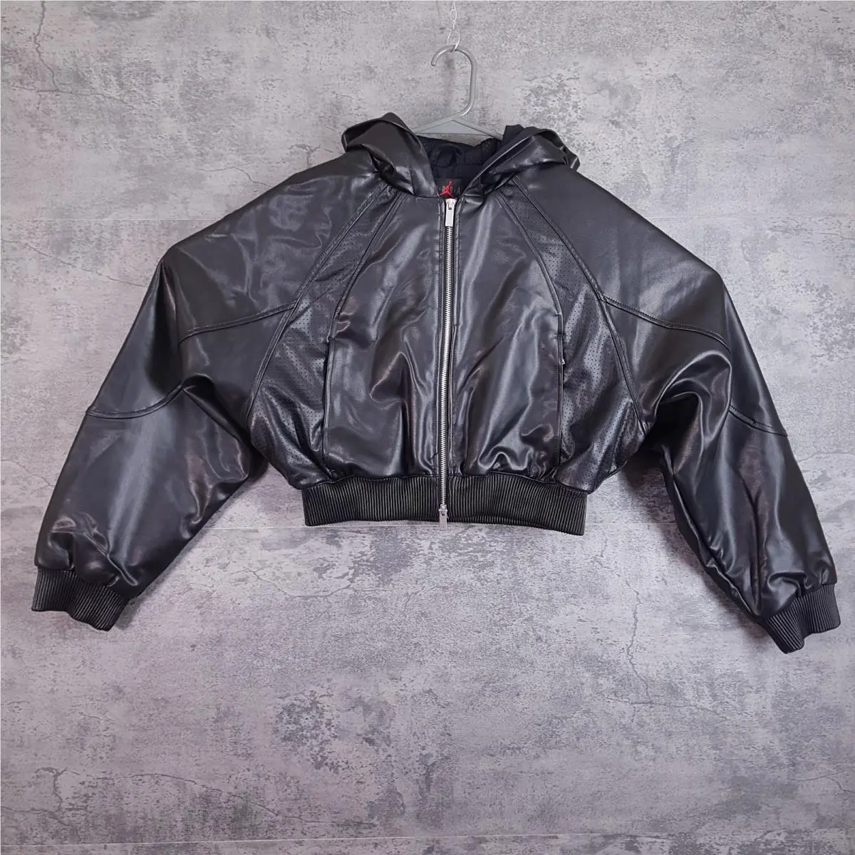 Air Jordan Flight Leather Jacket Womens Size XS Black IF0947-010 by Nike