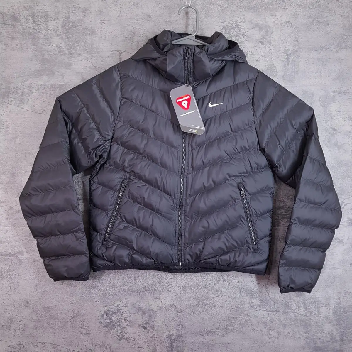 Windpuffer Therma Fit Hooded Puffer Jacket Womens Small Black HV2457-010 by Nike