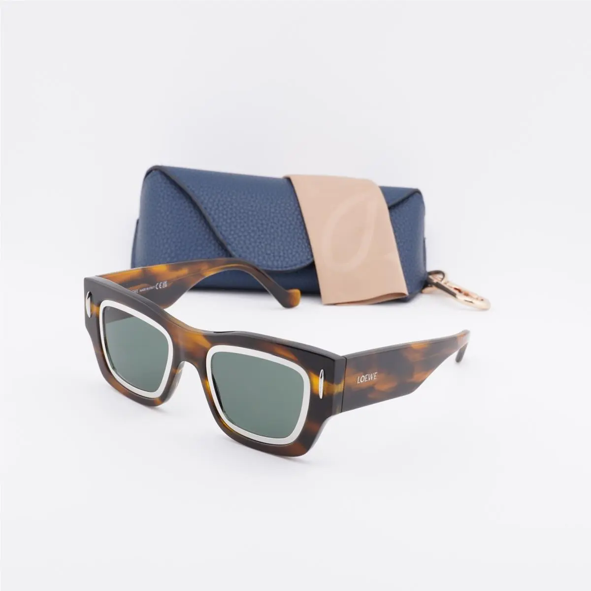 Loewe LW40168I 52N Havana/green 53-17-145 Sunglasses