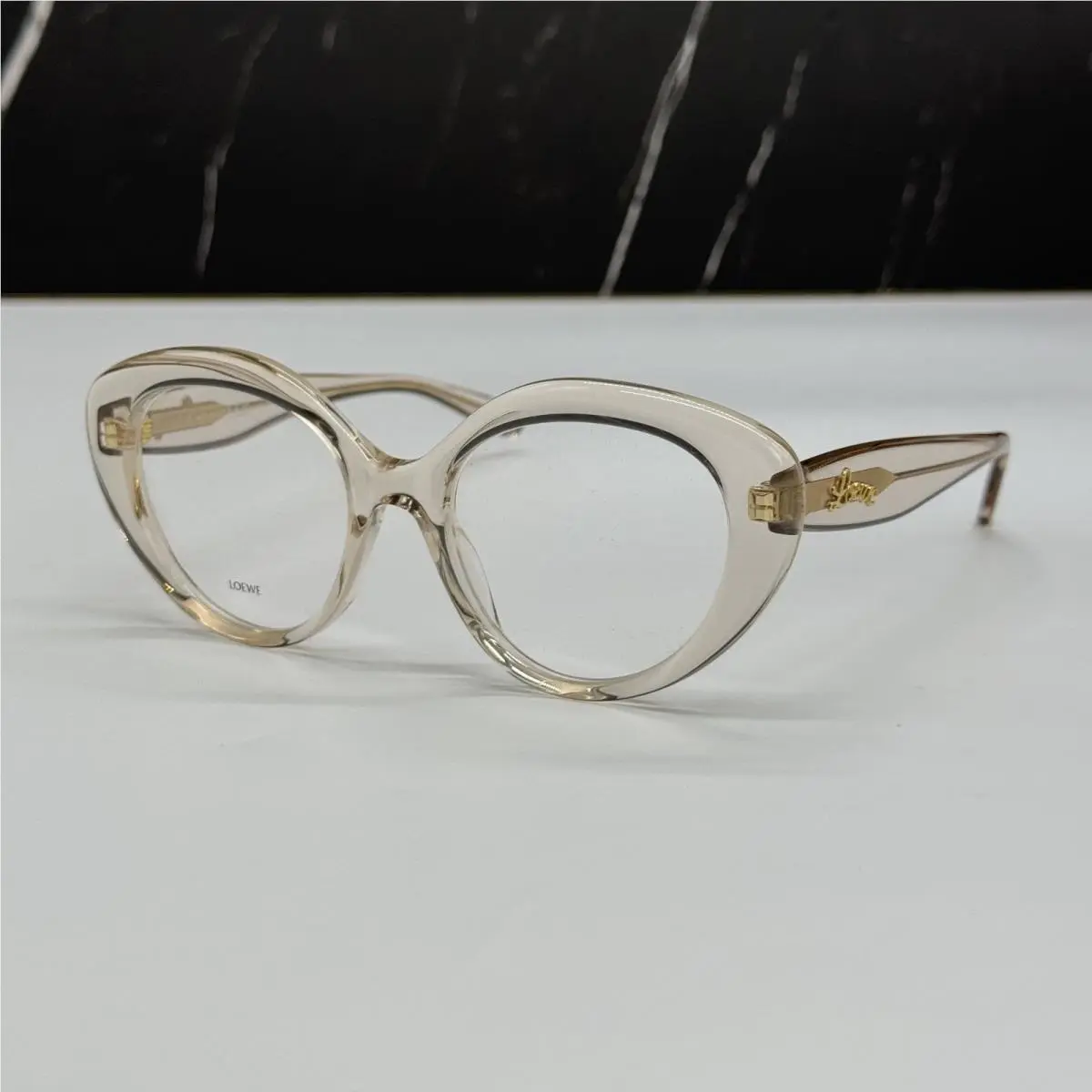 Loewe LW50088I 057 Women Eyeglasses Transparent Beige Loewe Eyewear