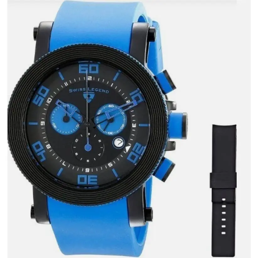 Men`s 30465-BB-01-BLAS Cyclone Analog Display Swiss Quartz Blue Wat by Swiss Legend