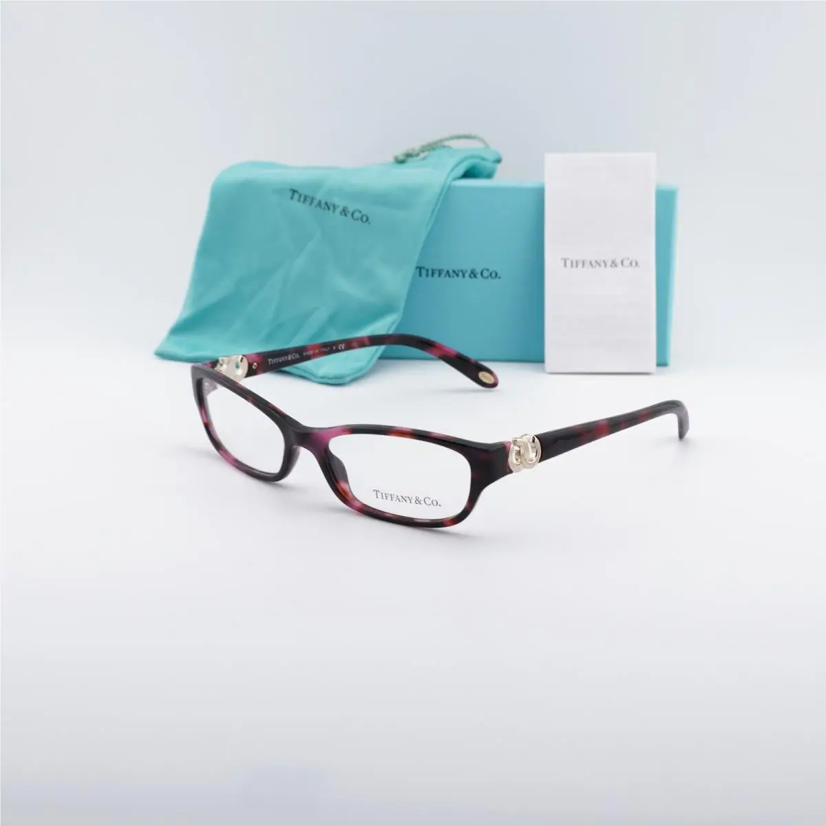 Tiffany Co. TF2042 8126 Milky Pink Havana 53mm Eyeglasses