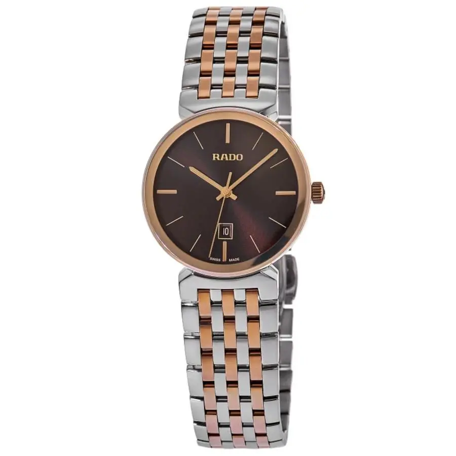 Florence Brown Dial Two-tone Stainless Steel Women`s Watch R48913303 by Rado