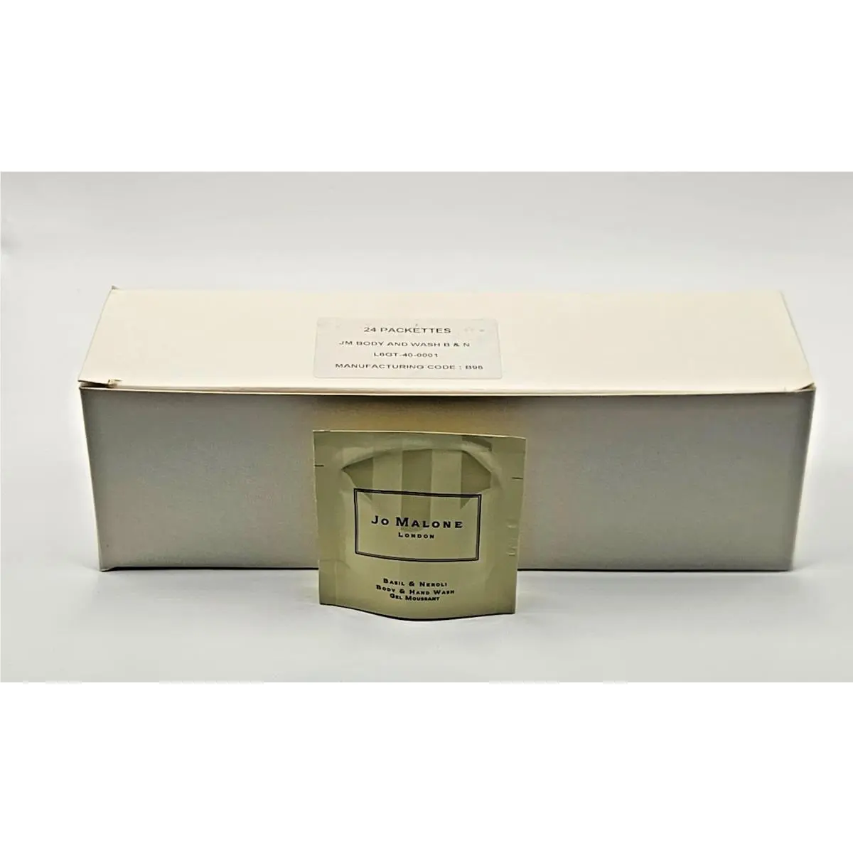 Basil Neroli Body Hand Wash 5.52 Oz Case OF 24 Travel Packets by Jo Malone