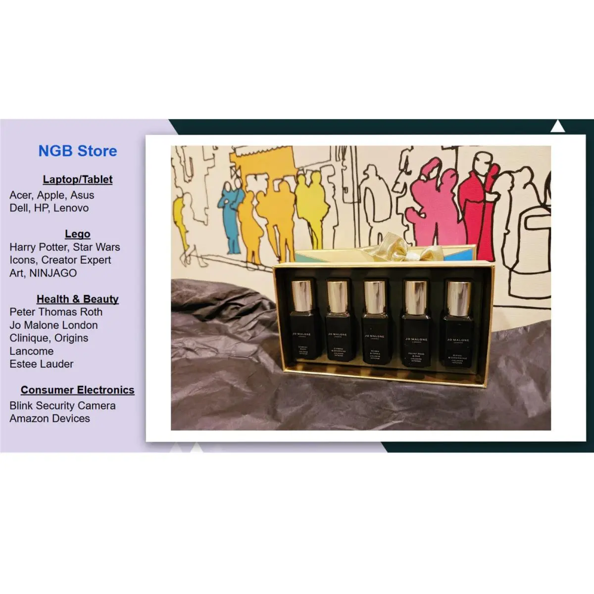 London 5-pc Mini Cologne Intense Collection Gift Set 5x 9 ml/0.3 oz by Jo Malone
