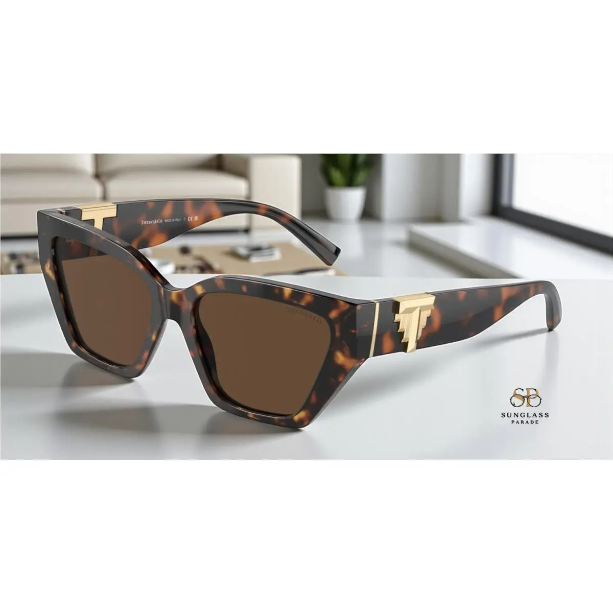 Tiffany TF4218 80153G Havana Light Brown 55 mm Women`s Sunglasses by Tiffany & Co.