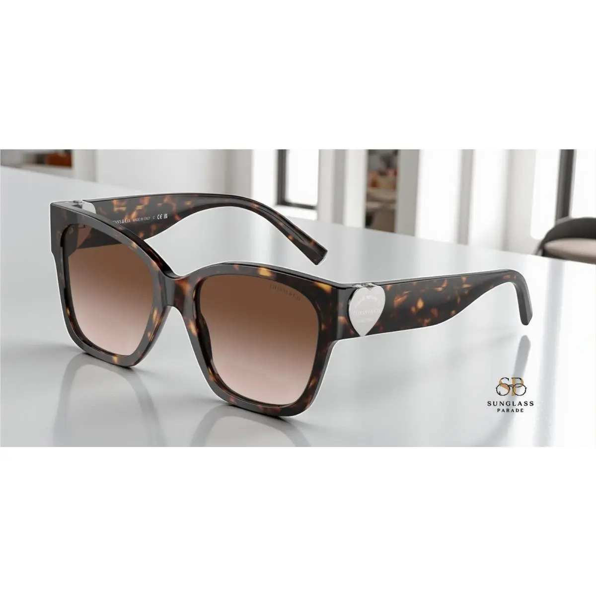 Tiffany TF4216 80153B Havana Brown Gradient 54 mm Women`s Sunglasses by Tiffany & Co.