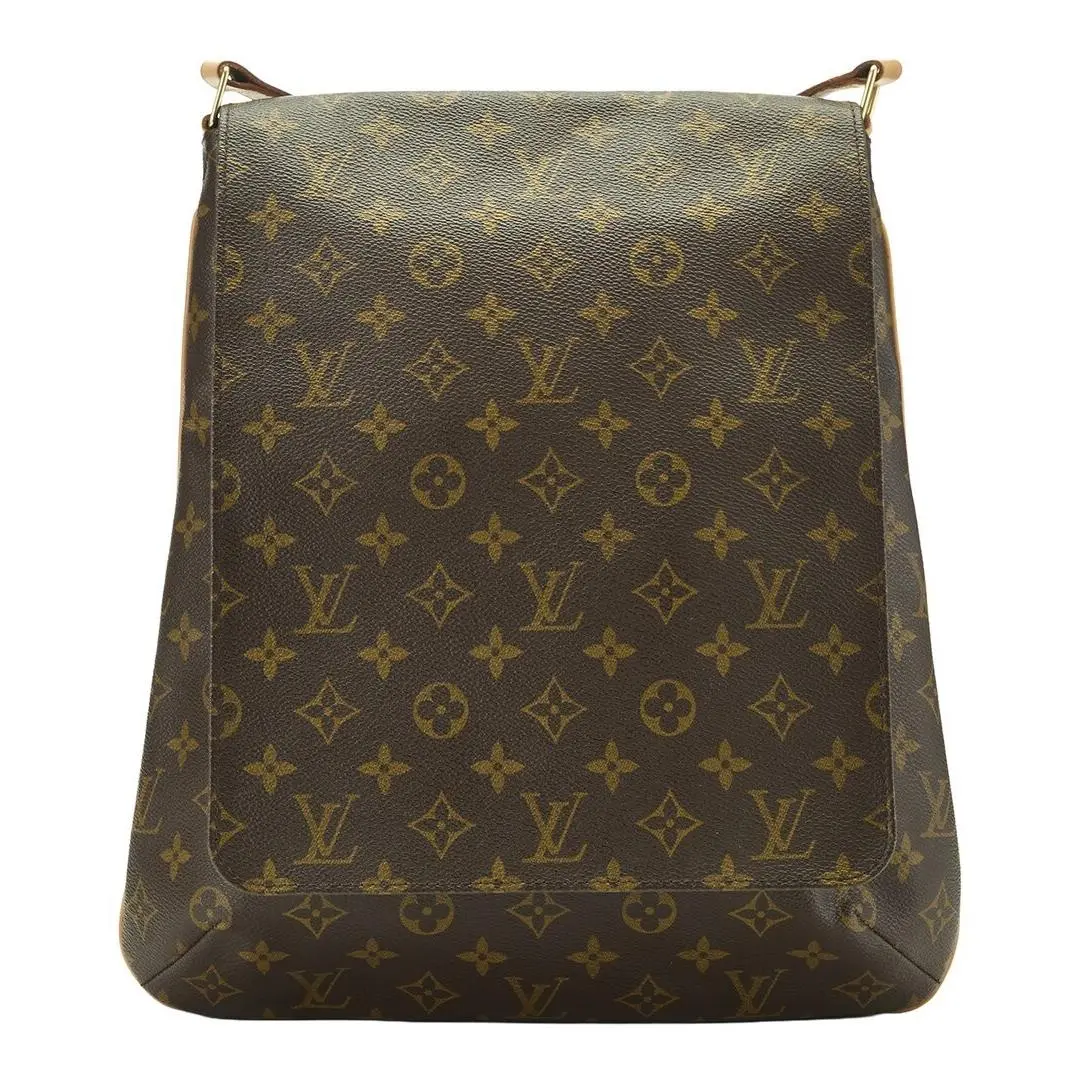 Brown Monogram Coated Canvas Vachetta Leather Musette Salsa by Louis Vuitton