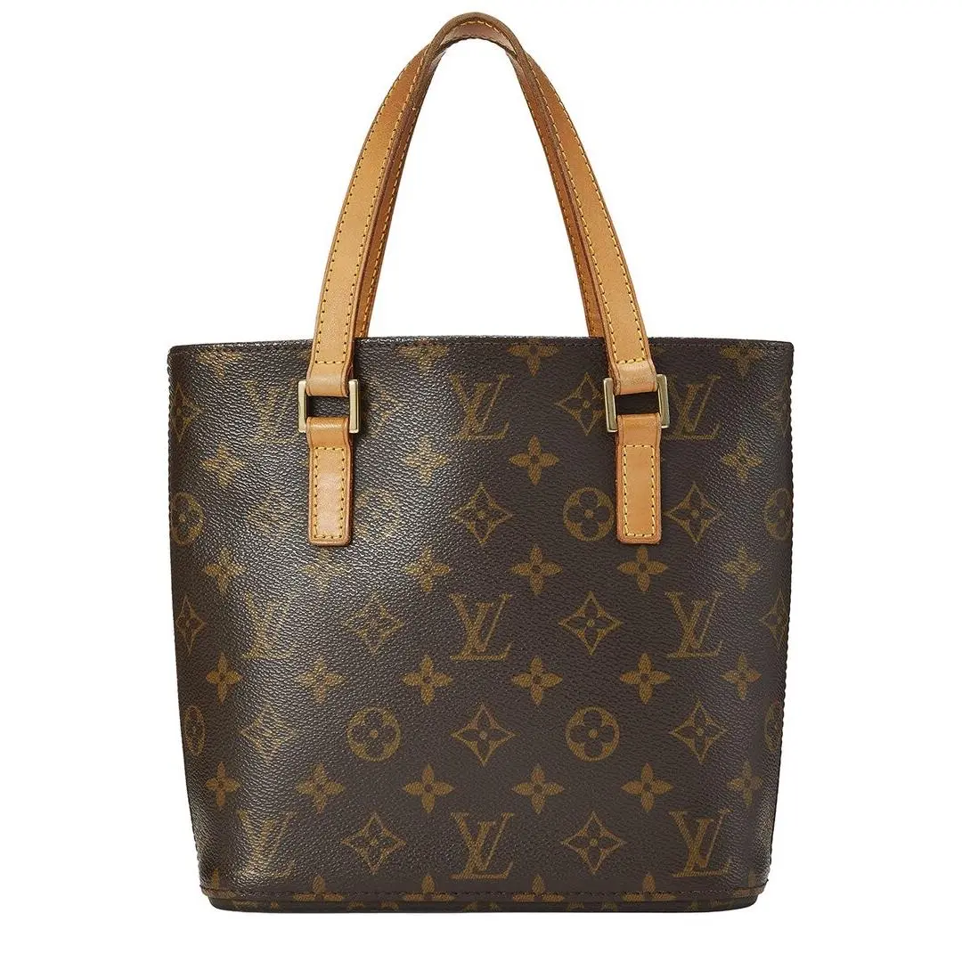Brown Monogram Coated Canvas Vachetta Leather Vavin Pm by Louis Vuitton