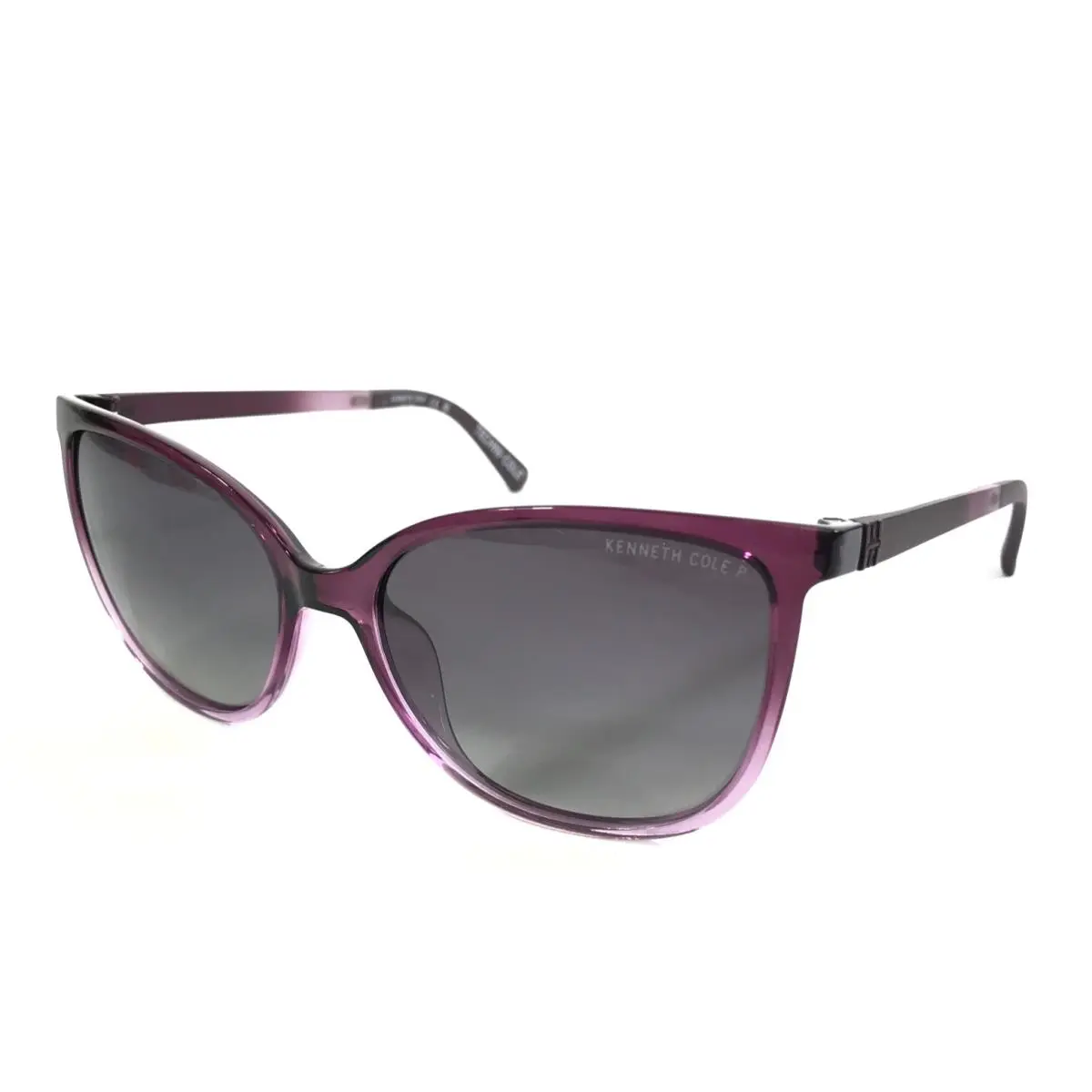Kenneth Cole Sunglasses KC00053 83D Purple Cat Eye Frames with Dark Gray Lenses