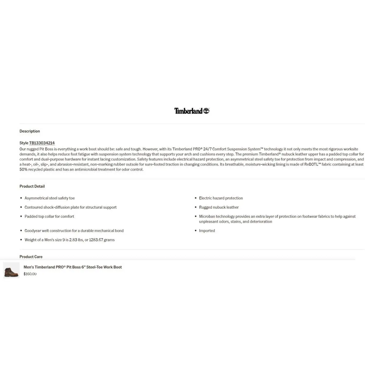 Timberland shoes - Timberland Pro® Pitboss 6