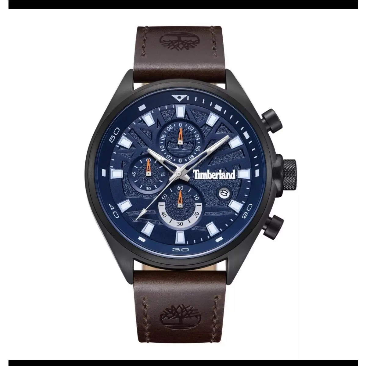 Timberland Mens Analog Watch with Multi Functions with Leather Band TDWGC9000402