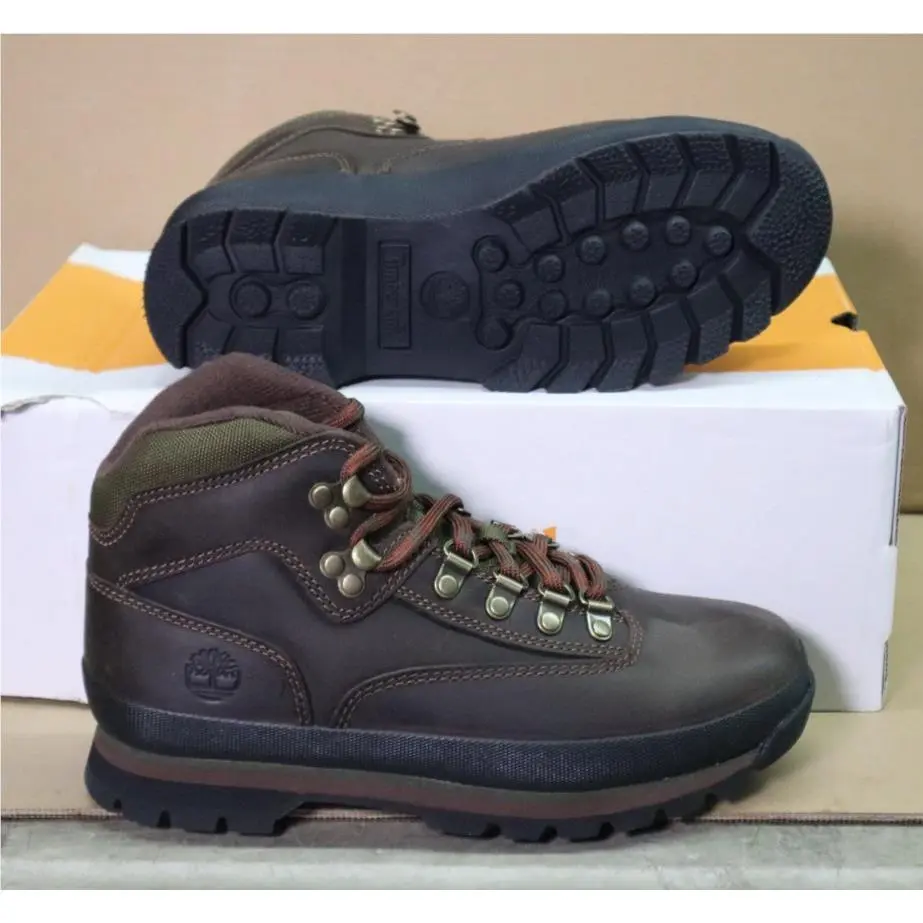 Timberland Euro Hiker Mid Hiker MD Brown Full Grain Women`s Size 9M