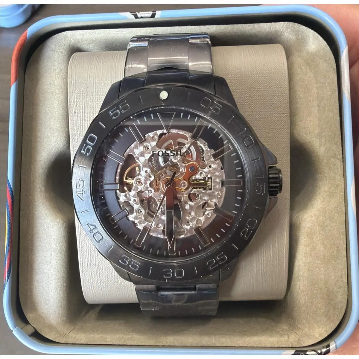 Bannon Automatic Dial Black Stainless Steel Men’s Watch BQ2679 by Fossil